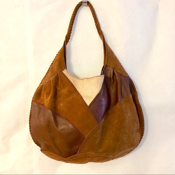 Lucky Brand Handbags - Lucky Brand leather & suede hobo